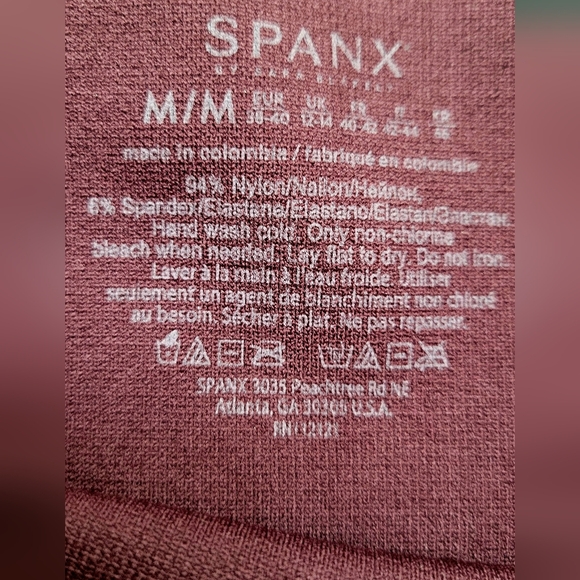 Spanx Purple & Black Camouflage Leggings | Size Medium – Sculpting Activewear - Picture 4 of 4